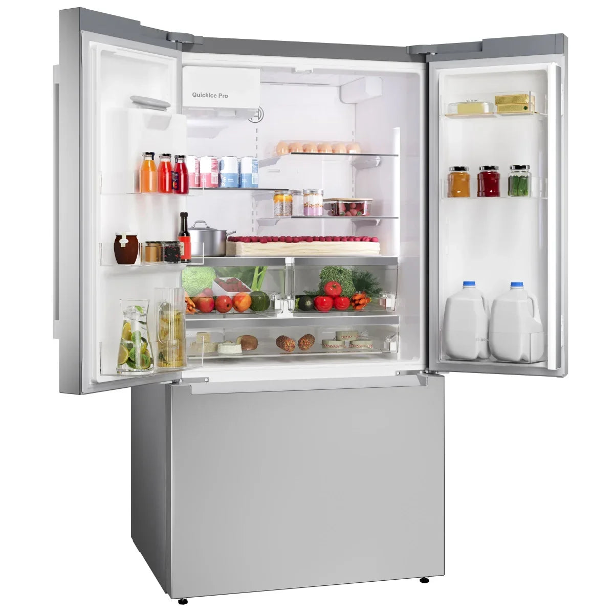 33 in. 18 cu ft. Stainless Steel Counter Depth French Door Refrigerator with Frost Free Design