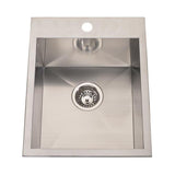 1-Hole/1-Bowl Dual Mount Stainless Steel Sink