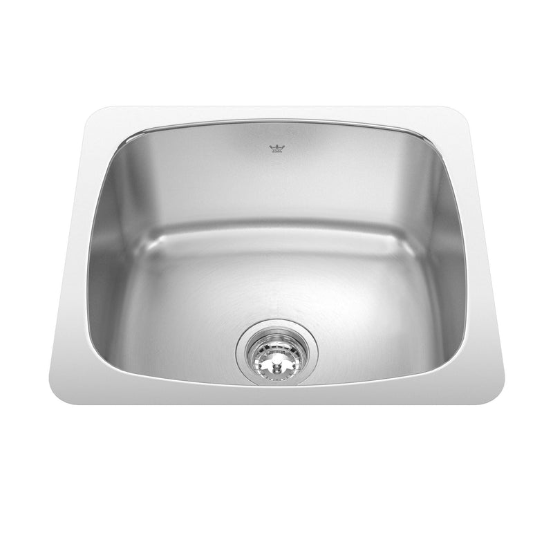 Utility Single Stainless Steel Laundry Sink, 20x18-in O6957