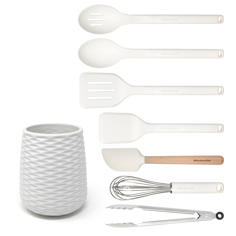 CLASSIC 8PC SET WITH CROCK, PROCELAIN E3310