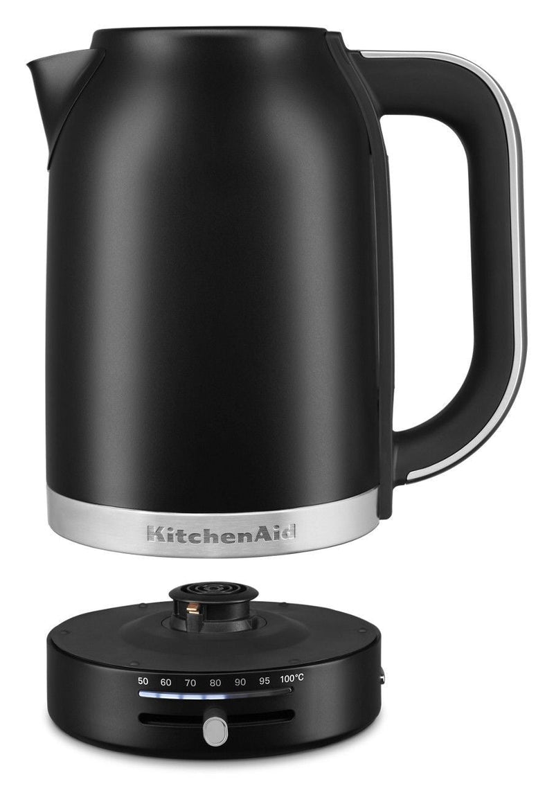 Electric Kettle with Swivel Base, Matte Black, 1.7-L D1222