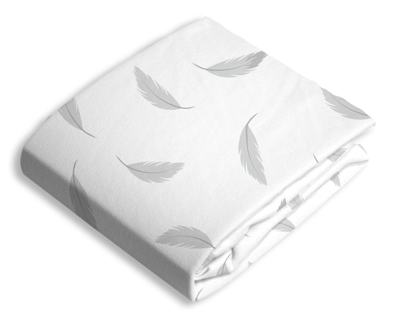 Percale Changing Pad Cover, Feathers U5987