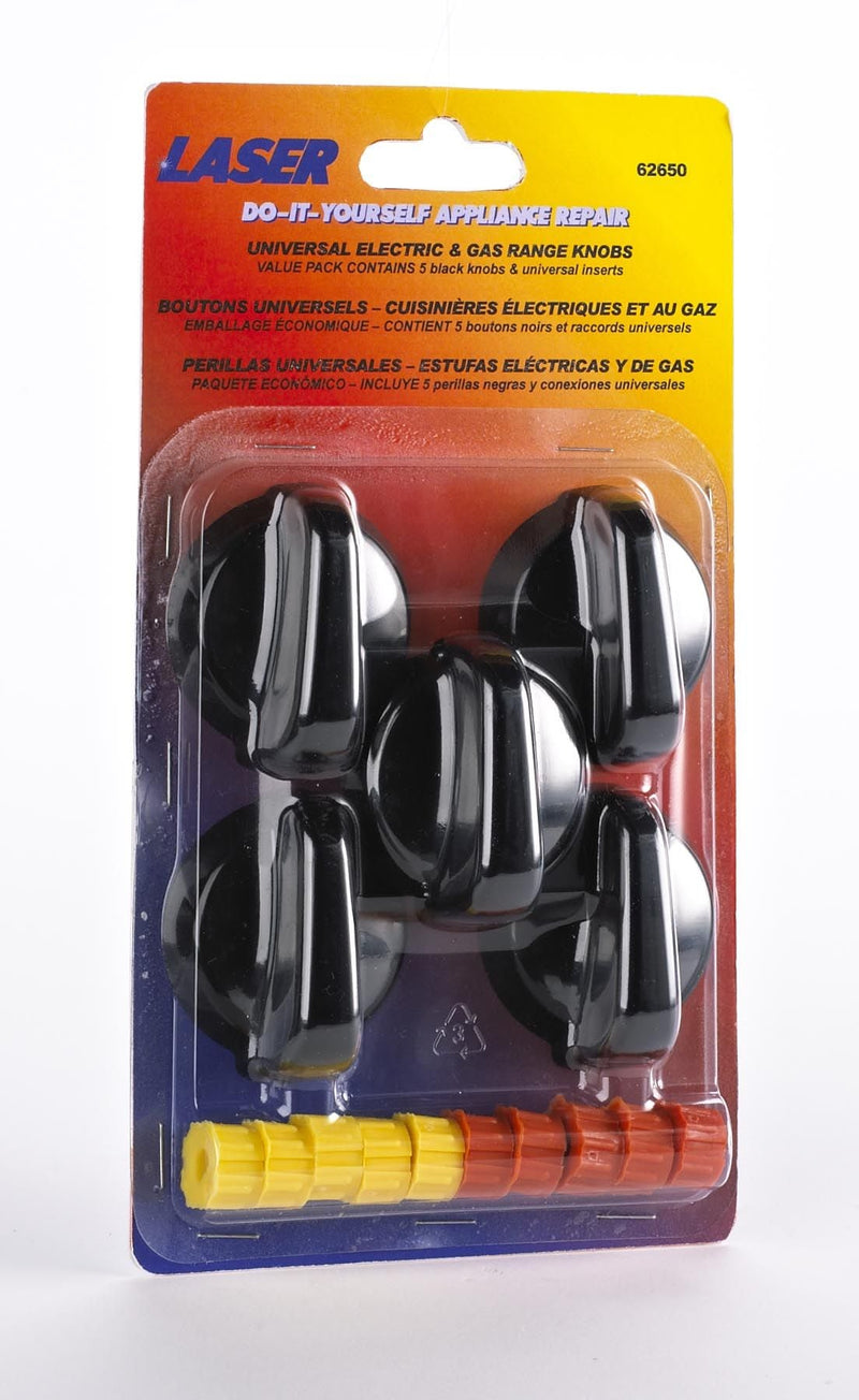 62650/2 Universal Electric/Gas Stove Replacement Dial Kit, Assorted M5880