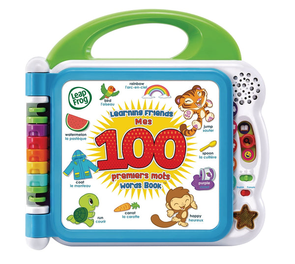 Learning Friends 100 Words Book Play Toy For Toddlers, Bilingual, Ages 18m+ O3850