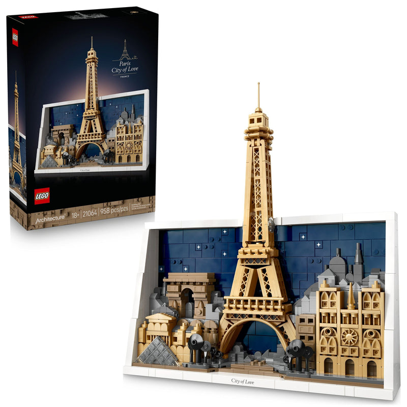 Architecture Landmarks Paris – City Of Love Building Set - 21064, 958-pcs, Ages 18+ M7965