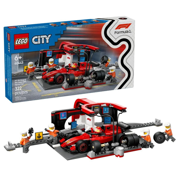 City 60443 F1 Pit Stop and Pit Crew with Car, 322-pc J9084