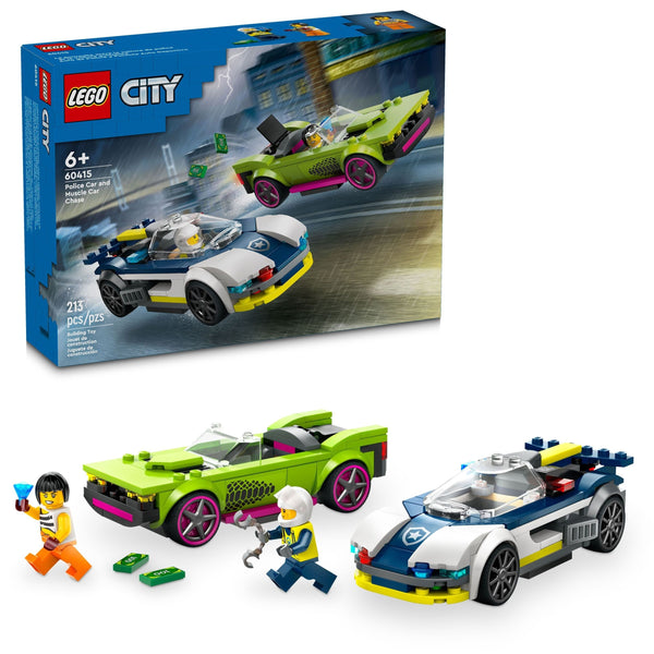 City Police Car and Muscle Car Chase - 60415, 213-pcs, Ages 6+ Z6097