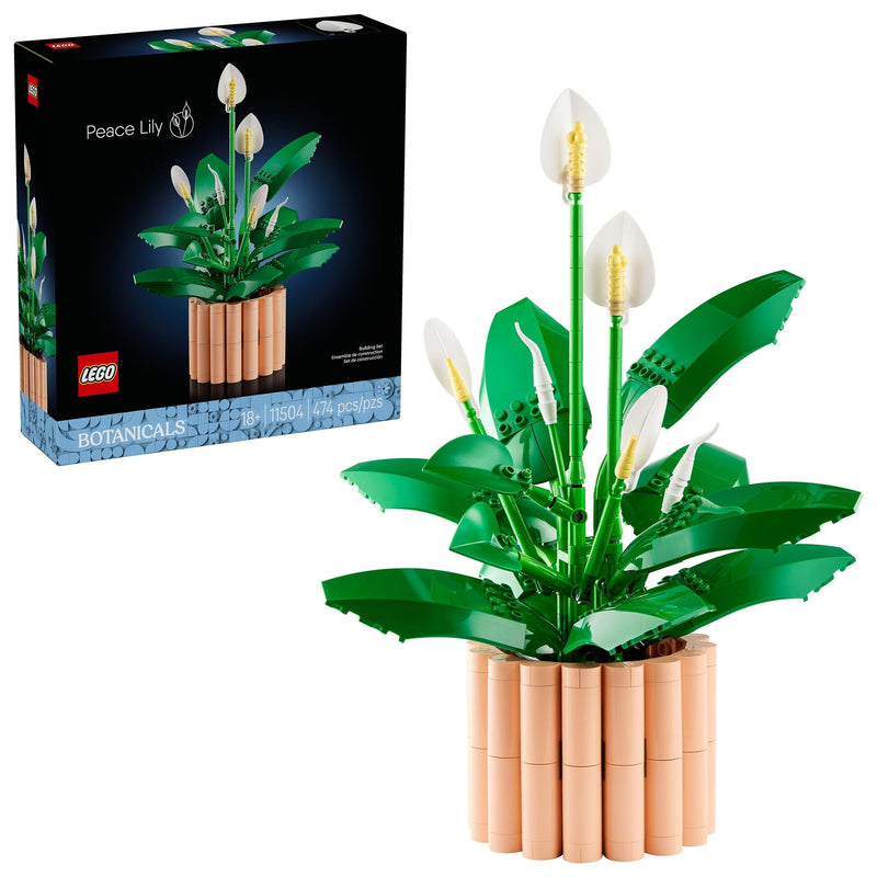 The Botanical Collection Peace Lily Flower Building Set - 11504, 474-pcs, Ages 18+ V2309