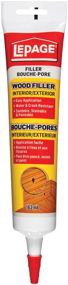 Interior/Exterior Wood Filler, Repairs Cracks & Holes, Water-Resistant, 162-mL Y9666