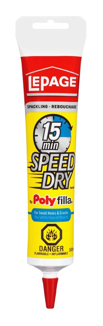 15-Minute Speed Dry Spackling, Fills Small Holes & Cracks, White, 162-mL N4804
