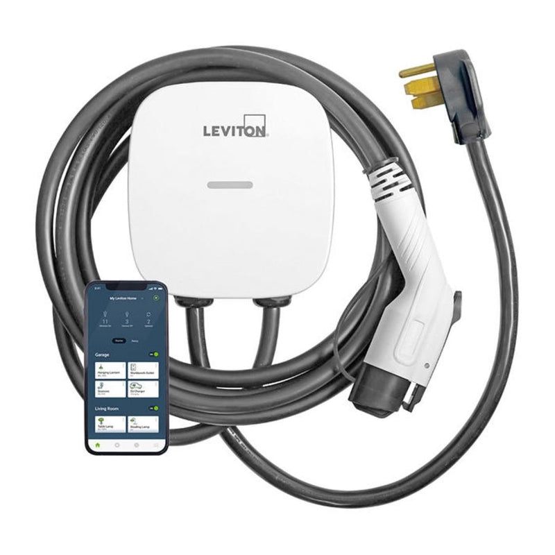 40A Wi-Fi Level 2 NEMA 14-50 J1772 Plug-In EV Charger with 25-ft Cord H1536