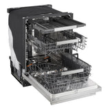 LG 24 in. Smart FlushFit Top Control Dishwasher with QuadWash Pro