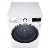 LG 5.2 cu ft. White Front Load Steam Washer with ThinQ Technology and Wi-Fi Enabled