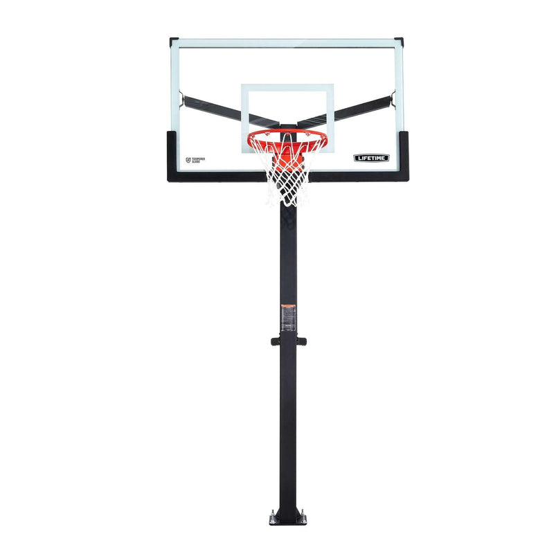 Mommoth Bolt Down Basketball Hoop with 60-in Tempered Glass U2311