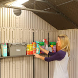 Outdoor Storage Shed with Dual Side Entry, 20 x 8-ft