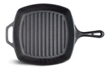 Seasoned Cast-Iron Grill Pan, 10.5-in (26 cm)