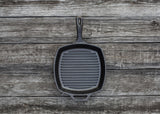 Seasoned Cast-Iron Grill Pan, 10.5-in (26 cm)