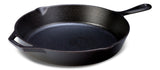Seasoned Cast-Iron Skillet, Black, 12-in
