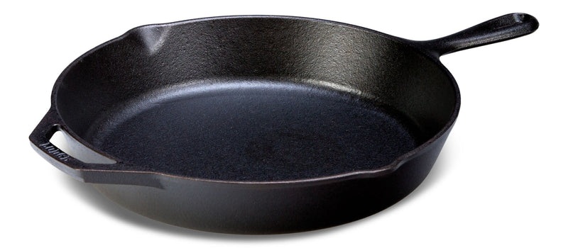 Seasoned Cast-Iron Skillet, Black, 12-in S1066