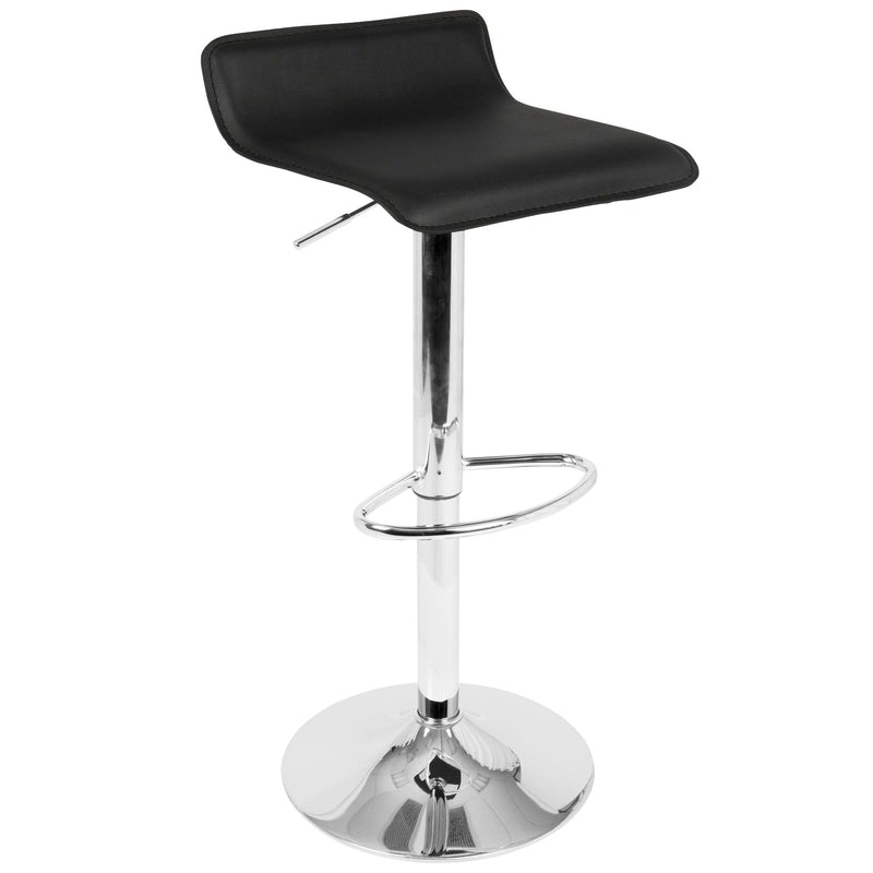 Ale PU Leather Swivel Counter/Bar Stool Adjustable Height (2-Piece Set) C9726