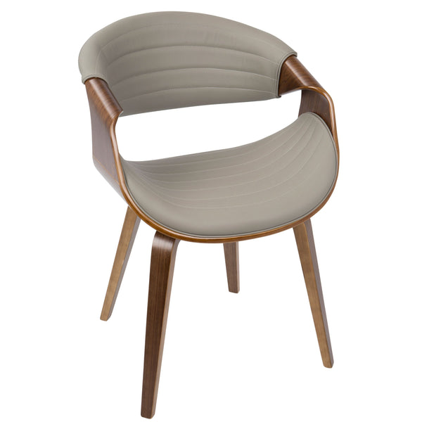 Symphony Faux Leather Dining/ Accent Chair, Grey E6534
