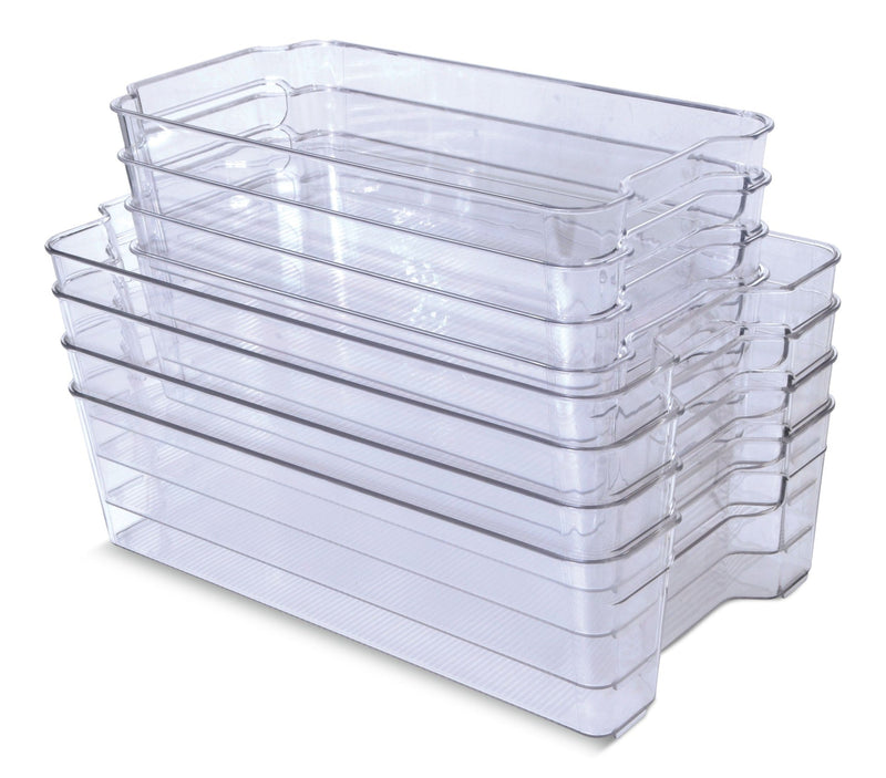 Clear Organization Bin Set, 8-pc G7281