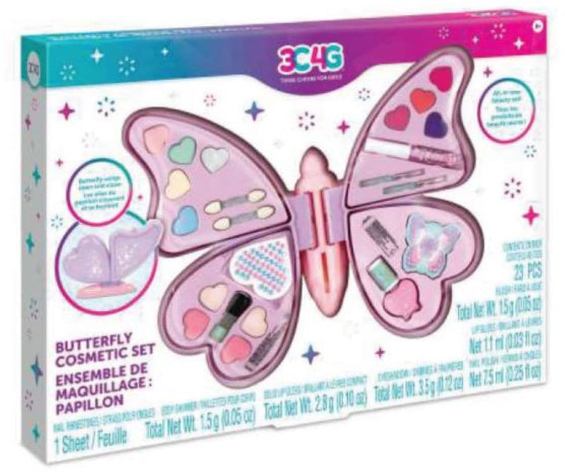 All-in-One Butterfly Cosmetic Case for Ages 8+ L4303