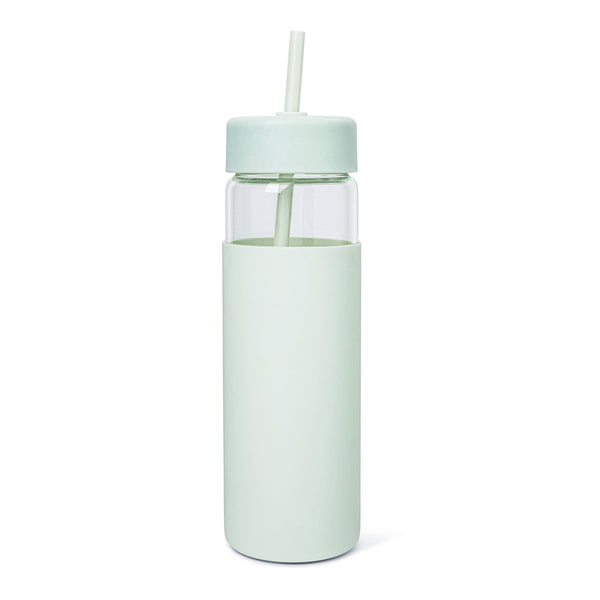 Swing Glass Tumbler with Straw, 24-oz, Assorted Colours M0616