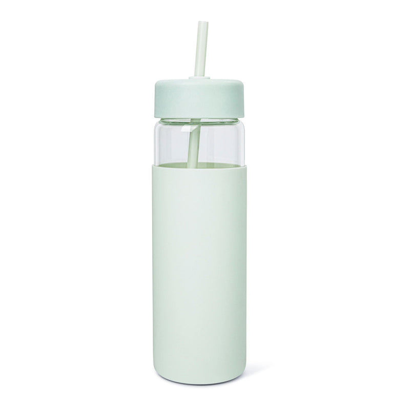 Swing Glass Tumbler with Straw, 24-oz, Assorted Colours M0616