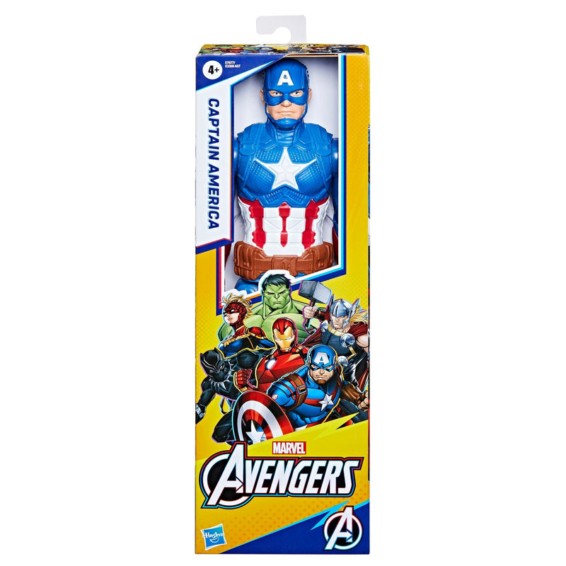 Titan Hero Series Captain America Action Figure, 12-in Toy, Ages 4+ W1990