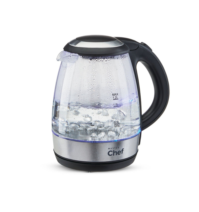 Cordless Electric Kettle with Auto Shut Off & Blue Light, Glass, 1.2L L3551