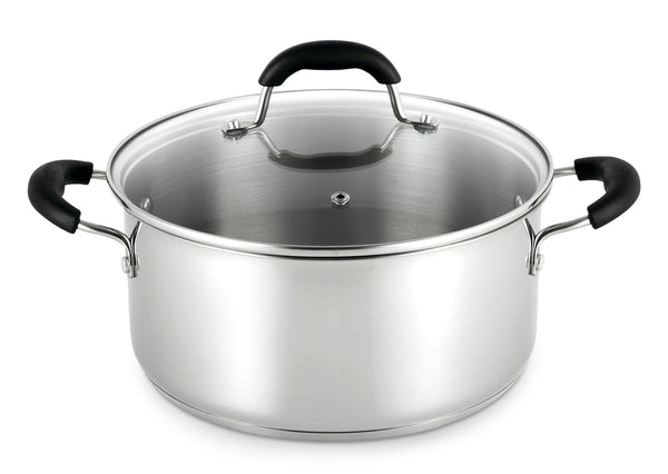 Dutch Oven, 18/10 Stainless Steel, Dishwasher Safe, 5-qt D6830