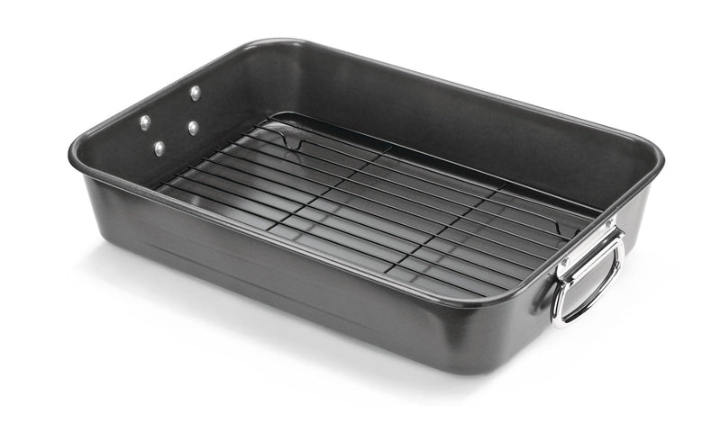Multi-Purpose Roaster with Rack, Dishwasher Safe, 9-12 lb, 25.4 x 38cm B3950
