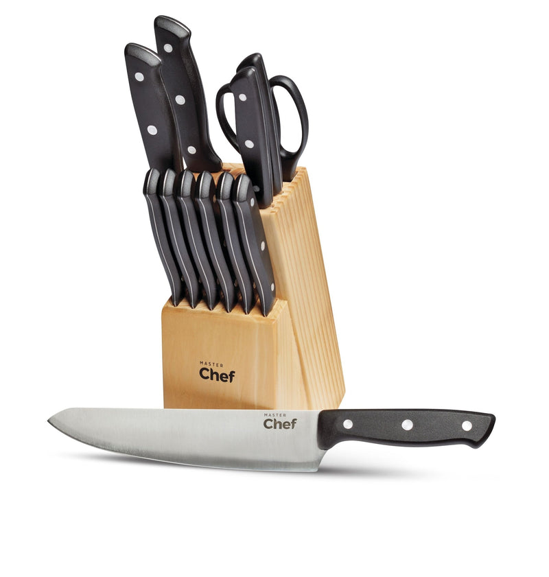 Stainless Steel Knife Block & Kitchen Starter Kit, Ergonomic Grip, 22-pc I3203