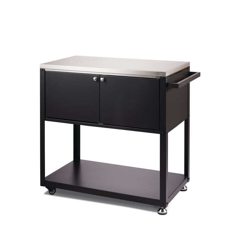 Stainless Steel Outdoor Mobile Prep & Storage Cart for BBQ J5019