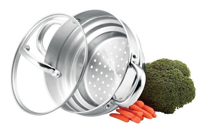 Universal Stainless Steel Steamer Insert, Dishwasher Safe V1766