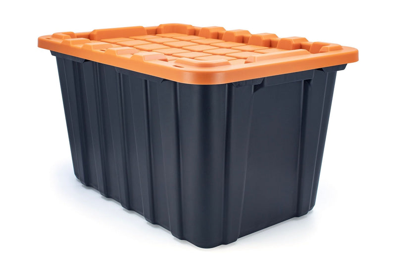 102-L Heavy-Duty Orange/Black Storage Tote N8322