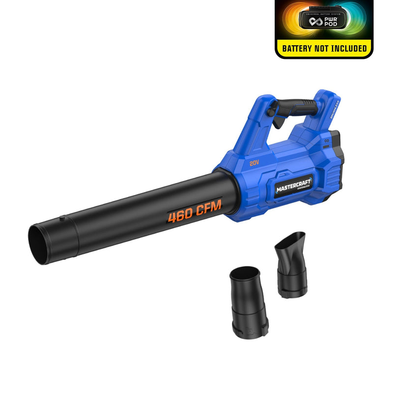 20V Cordless 460 CFM Brushless Leaf Blower, Tool Only, Compatible F7812