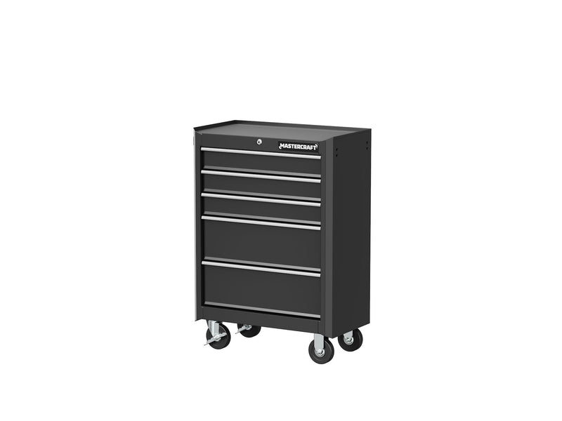 5-Drawer Tool Storage Cabinet, Black, 24-in X2923