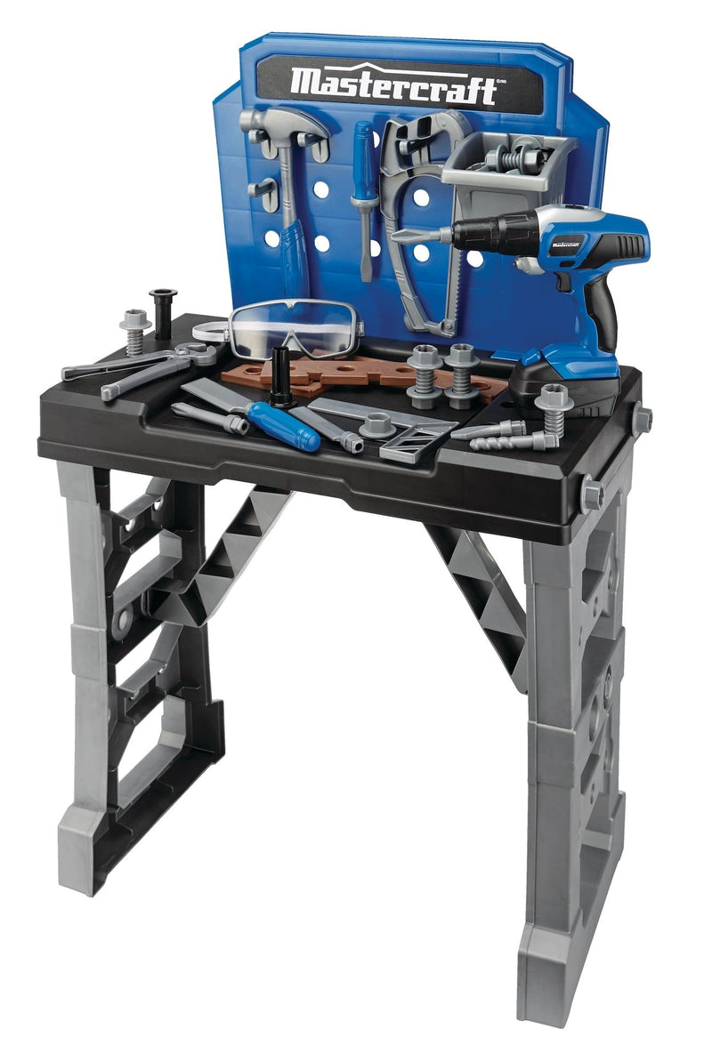 Deluxe Toy Tool & Work Bench withBattery Operated Drill For Kids, Ages 3+ Y4277