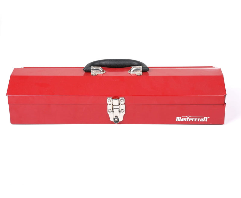 Portable Metal Hip Roof Tool Box, Red, 19-in U6288