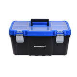 Portable Plastic Tool Box with Removable Tray & Tray Top, Blue, 19-in, Jumbo Hex Key Set/Allen Wrench Set, Metric, High...