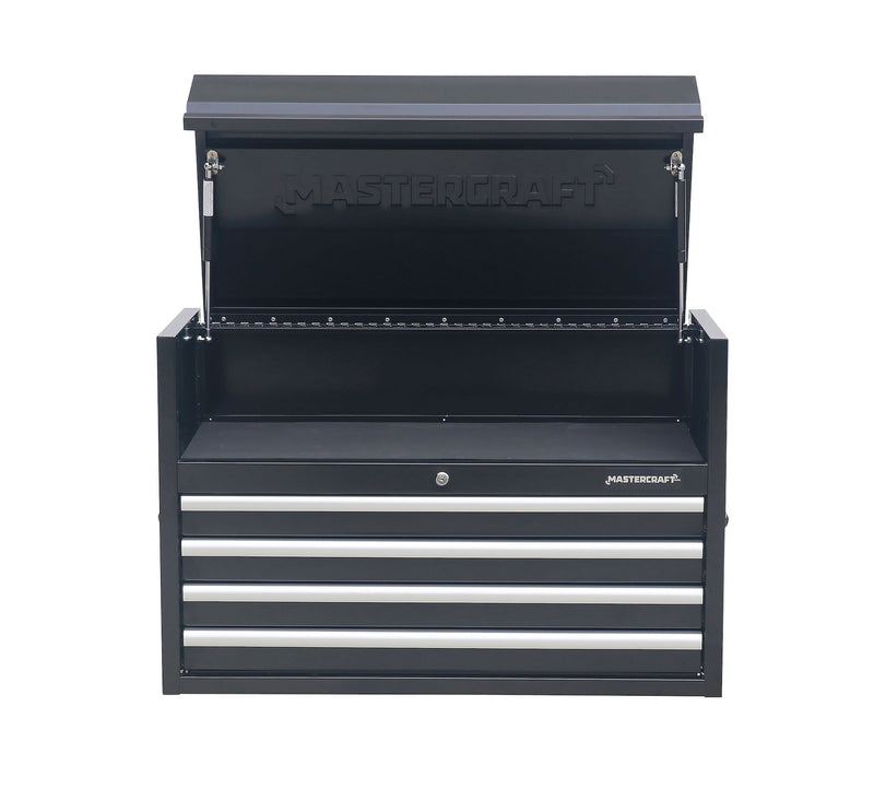 Powder-Coated Steel Tool Chest with Liners, Black, 36-in C0981