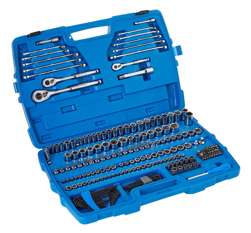 Socket Set, 233-pc, SAE / Metric, Nickel-Chrome Plating W8138
