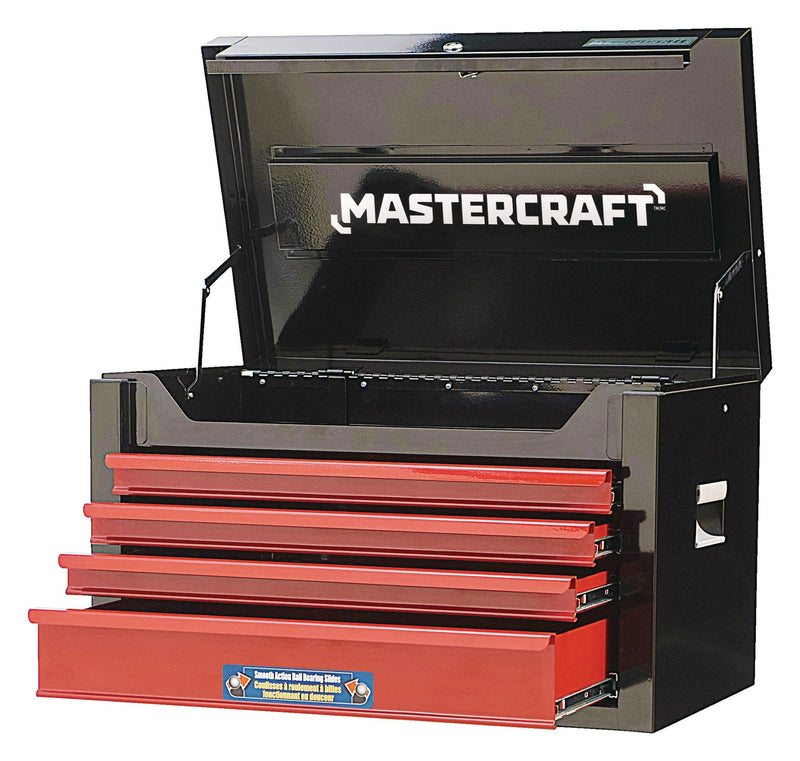 Tool Chest with 4 Drawers, Black & Red, 26-in P4616