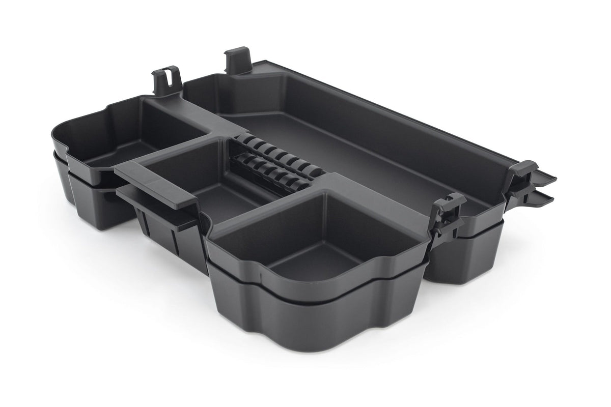 Tote Insert Tray with Carry Handle, Black, 2-pk