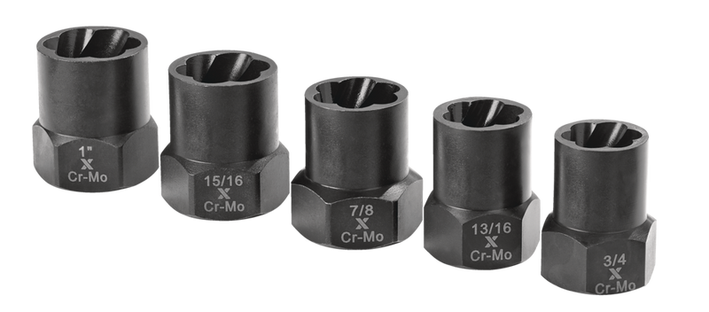 1/2-in Drive Impact Bolt & Nut Remover Set, 5-pc E4724