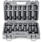 1/2-in Drive Professional Grade Impact Socket Set, 28-pc, CRMO
