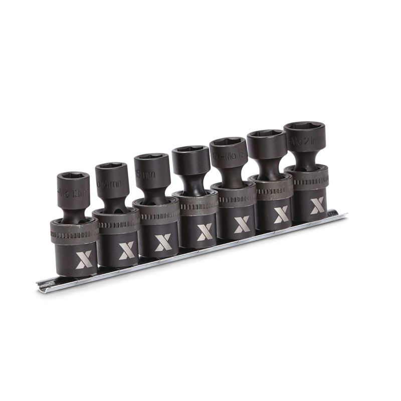 1/2-in Drive Swivel Impact Socket Set, 7-pc, Metric, Cr-Mo T1046