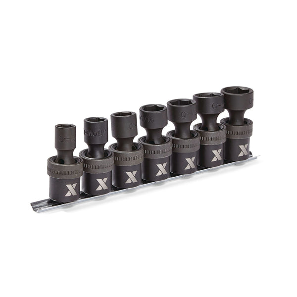 1/2-in Drive Swivel Impact Socket Set, 7-pc, SAE, Cr-Mo X4748